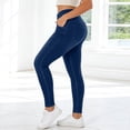 thumbnail image 6 of Jeggings for Women 2026 Trendy Washed Blue High Waisted Stretchy Denim Pants Slim Fit Tight Leggings Workout Yoga Pants, 6 of 6