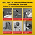 thumbnail image 2 of Instalador de Grifos y Fregaderos,Llave para Lavabo,Herramienta de Plomería con Llave Multiusos,Llave de Plomería,Llave para Multifuncional, 2 of 7