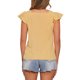 thumbnail image 3 of INSPIRAR CHIC Blusas de Cuadros para Mujeres con Cuello Cuadrado y Mangas de Volante Verano L Amarillo Claro, 3 of 5