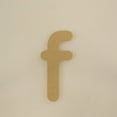 thumbnail image 1 of Package of 1, 10 Inch X 1/2" Thickness MDF Letter f in The Gotham Rounded Font, Thick, Lower Case for Art & Craft Project, Made in USA, 1 of 4