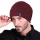 thumbnail image 4 of 1 gorro para hombre, cálido, de invierno, tejido holgado, grueso, con forma de calavera, 4 of 8
