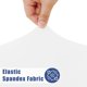 thumbnail image 2 of Mantel Moosfor Spandex, paquete de 2 unidades, para mesa rectangular de 6 pies, color blanco, 2 of 9
