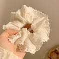 thumbnail image 1 of CAIROYAR Bandas para el cabello con encaje de lunares y forma de salchicha, tamaño grande, 1 of 7