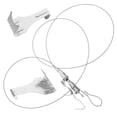 thumbnail image 1 of KAKOWELY Cintres pour Miroirs Robustes 2 Pcs Kit de Fil Suspendu pour Image Réglable Kit de Suspension pour Cadre de Miroir Corde en Fil d'Acier Inoxydable Robuste pour Suspendre des Images Outil pour Miroirs, 1 of 4