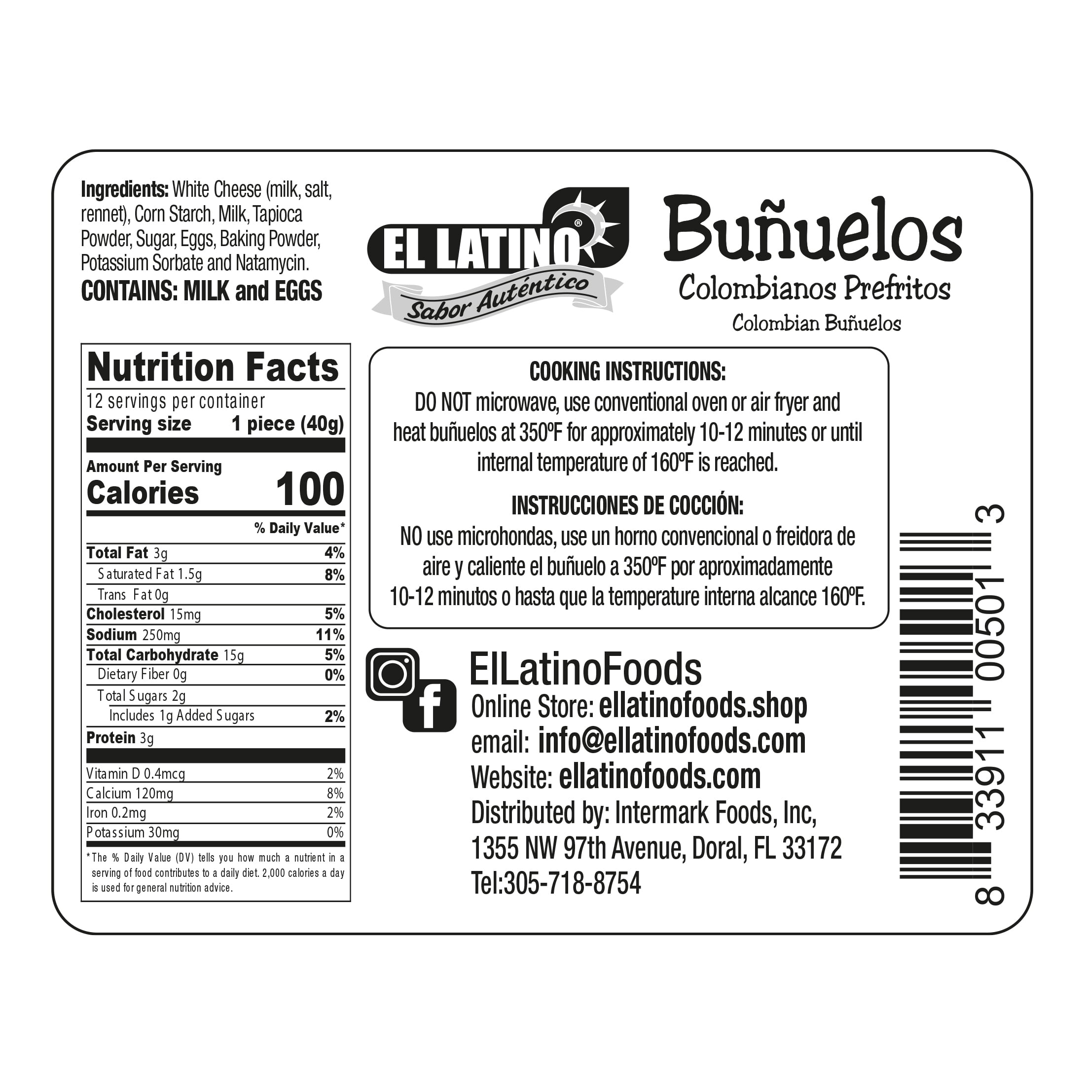 El Latino Colombian Bunuelos 12CT
