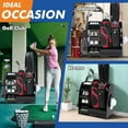 thumbnail image 2 of Superjoe Golf Bag Organizer, Stylish Golf Bag Storage Rack, Premium Wooden Golf Storage Rack, Golf Equipment Organizer for Garage, Indoor Spaces and More (Black), 2 of 6