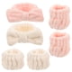 thumbnail image 1 of 1 juego de diademas para lavarse la cara, diademas de spa, diademas con lazo y muñequeras elásticas., 1 of 8
