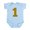 Sky Blue, variant on CafePress - Number 1 Body Suit - Baby Light Bodysuit, Size Newborn - 24 Months
