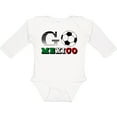 thumbnail image 3 of Inktastic Go, Mexico- Soccer, Football Boys or Girls Long Sleeve Baby Bodysuit, 3 of 5