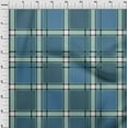 thumbnail image 3 of oneOone Georgette Viscose Fabric Tartan Check Printed Fabric 1 Yard 42 Inch Wide, 3 of 4