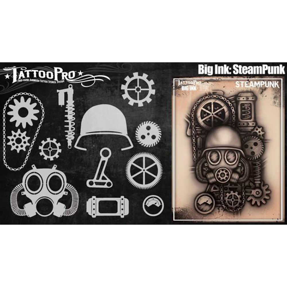 Tattoo Pro Stencils Big Ink Steampunk