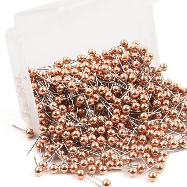 500pcs 1/8 Inch Push Pins Round Head Thumb Tacks for Home Office Cork  Boards Map Note Picture Hanging Copper Tone 