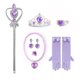thumbnail image 3 of Gibobby Chamarra de forro polar para niños y niñasNiños pequeños bebés niñas estampado Primavera Verano sin mangas princesa rendimiento abrigo capa pulse(Morado, 6-8 Años), 3 of 5