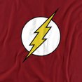 thumbnail image 2 of Dc Flash Flash Logo Unisex Adult T Shirt, Cardinal, 2X-Large, 2 of 6
