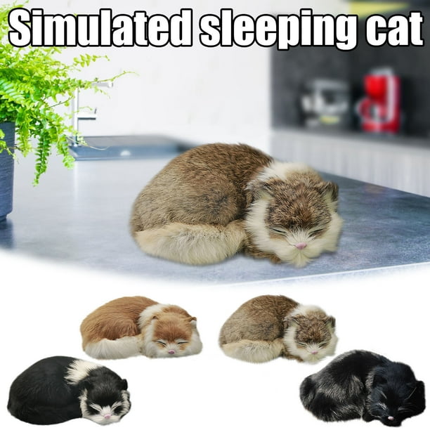 Ganfancp Juguetes de Simulación Adorno de Gato Simulado X1