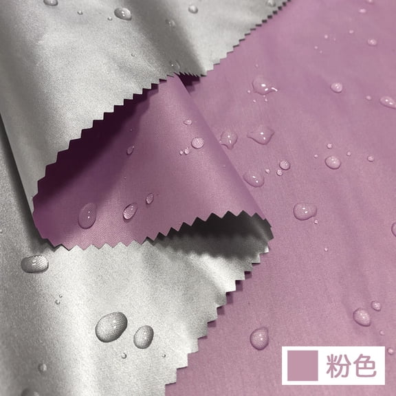 XmhyTop-A 1 Yard Polyester Fabric Silver Coated Fabric for Sun Protection, Dust-Resistant Outdoor Fabric, Versatile Sunshade Fabric for DIY Outdoor Use,Pink