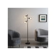 thumbnail image 4 of ORE International 65" Adjustable Cage Shade Metal Floor Lamp Black Matte, 4 of 4