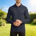 thumbnail image 3 of Eryao Men's UV Resistant Collared Shirt UPF 50+ Long Sleeve Button V Neck Pullover Lightweight Breathable Casual Outdoor Tops,Dark Gray,S, 3 of 8