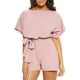 thumbnail image 1 of Mono informal con cuello redondo, mono, ropa deportiva, moda de verano, pantalones cortos de verano, traje, pantalones cortos para mujer, mono de grado profesional, 1 of 6