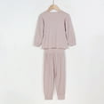 thumbnail image 2 of URMAGIC 2-8T Kids Little Girl Boy Modal Tencel Long Sleeve Tops Long Pants Pajamas Set Sleepwear, 2 of 6