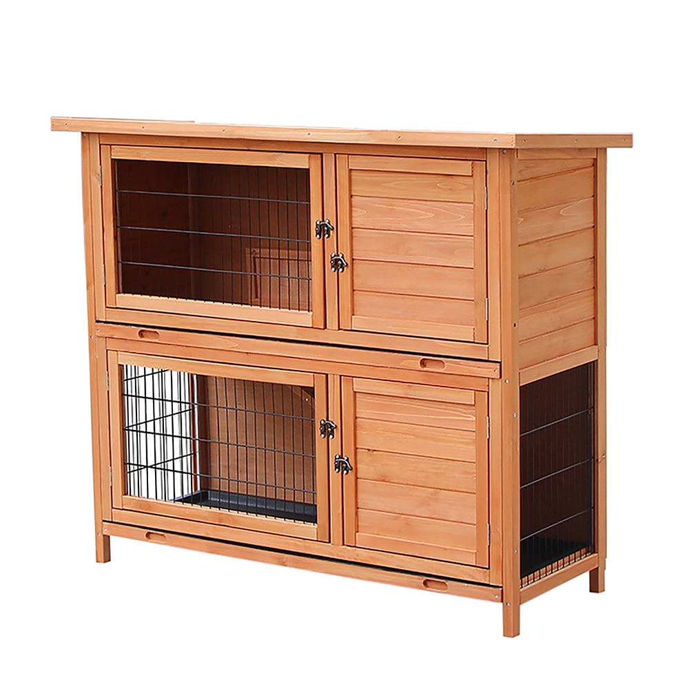 Lowestbest Pet House, Pet Rabbit Bunny Hutch, Chicken Coop for Small Animals