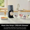 thumbnail image 2 of Ninja NC201 CREAMi Breeze 7-in-1 Ice Cream & Frozen Treat Maker for Ice Cream, Milkshakes, Smoothie Bowl, Gelato, Sorbet & More, with (2) Pint Containers & Lids, Perfect for Kids, Silver Mist, 2 of 8