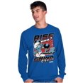 thumbnail image 4 of The Smurfs Kanji Rise and Grind Men's Long Sleeve Tee T Shirt Brisco Brands S, 4 of 6