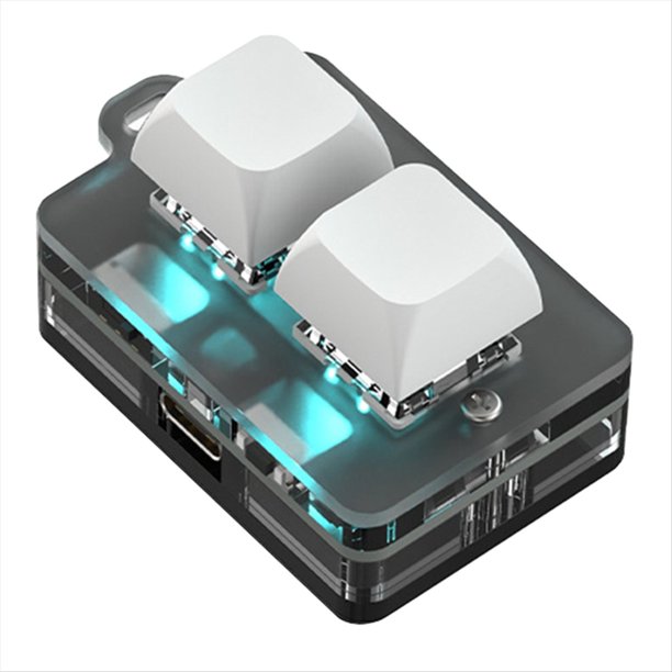 Teclado Bluetooth Mini de 2 Teclas Copiar Pegar Intercambio en Caliente Juegos una Tecla Contraseña Accesorios de Llave Mecánica para el Hogar y Viajes B
