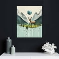 thumbnail image 4 of Nawypu  Canvas Wall Art For Living Room Office Wall decor Abstract Geometry Mountain Wall Artworks Pictures for Bedroom bathroom Wall Paintings posters Home Decoration 16x20 inch, 4 of 4