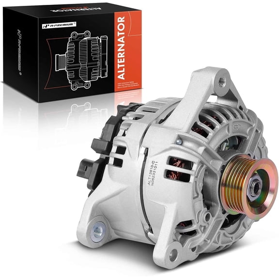 A-Premium Alternator Compatible with Porsche 911 1999-2001 3.4L, 911 2001-2004 3.6L, Boxster 1997-1999 2.5L, Boxster 2000-2004 2.7L 3.2L, 12V 120A 6-Groove Pulley Clockwise, Replace# 99660301200