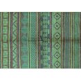 thumbnail image 1 of Ahgly Company Indoor Rectangle Solid Turquoise Blue Modern Area Rugs, 8' x 10', 1 of 4