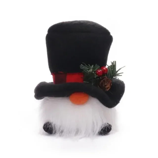 Adornos para árbol de Navidad con luz LED de estilo navideño, muñeco de peluche de gnomo de Papá Noel, suministros de decoración para fiestas de Navidad de Año Nuevo