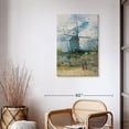 thumbnail image 5 of Elephant Stock Le Moulin De La Galette 1886 Ii Wall Art - Vertical Canvas Wall Art - Living Room Wall Decor - Architecture Canvas - Blue And Green Decor By Vincent Van Gogh - 24" x 36", 5 of 5