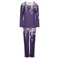 thumbnail image 5 of Tnhcen 2 Piece Women's Pajamas Sets Long Sleeve Lounge HomewearSoft Ladies Pjs Sets for Women S-3XL, 5 of 5