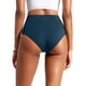 thumbnail image 2 of Bombacha de bikini CRZ YOGA tiro alto con corte en V color azul insignia XS, 2 of 5
