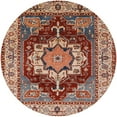 thumbnail image 1 of Ahgly Company Machine Washable Indoor Round Industrial Modern Fire Brick Red Area Rugs, 8' Round, 1 of 7
