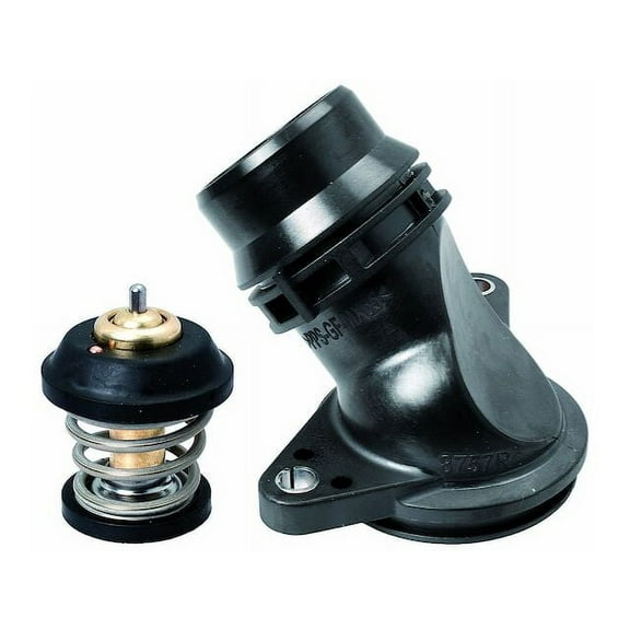 Coolant Thermostat Kit - Compatible with 2009 - 2016 Audi A4 2.0L 4-Cylinder 2010 2011 2012 2013 2014 2015