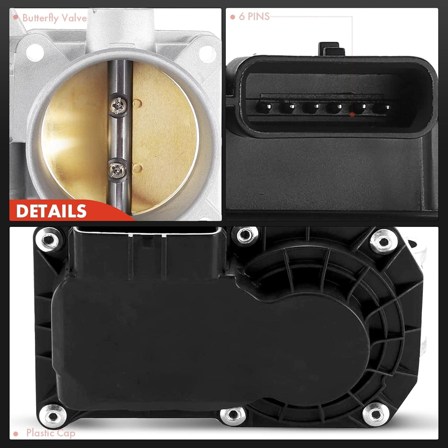 A-Premium Fuel Injection Throttle Body Compatible with Nissan Altima Sentra 2007-2012 Rogue 2008-2013 L4 2.5L