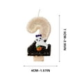 thumbnail image 3 of Halloween Number Candles Birthday Candles Glitter Cute Ghost Candles Cake Topper Cake Candles for Party Decoration Halloween Party Supplies, 3 of 5