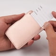 thumbnail image 3 of Suitcase Tag, Rose Gold Luggage Tag Suitcase, Airplane Travel, PU Leather, Durable, Aesthetic, Help Identification, Privacy Protection, 3 of 4