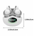 thumbnail image 3 of Oggfader Wireless Earbuds Bluetooth 5.3 Earless Clip Battery Display For Directional Sound Transmission And Noise Reduction Wireless Earphones White, 3 of 8