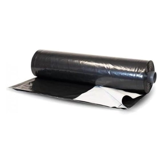 - Silage Tarp Black/White Plastic Sheeting - 5 Mil (50' x 20') - Heavy Duty Polyethylene Plastic Tarp for Silage Cover, Bunker Cover for Farming, Agriculture, Ground Covering