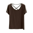 thumbnail image 1 of Tops de Sujetador de Yoga para Mujeres, Cuello Redondo Corto de Moda, Blusas a Rayas de Impresión, Tops de Cuello Redondo para Mujeres, 1 of 7