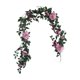 thumbnail image 2 of Guirnalda de Enredaderas de Rosas Artificiales de 180 cm, Decoración Colgante de Flores Falsas con Hojas Verdes para Bodas, Jardines, Uso en Interiores y Exteriores, 2 of 6