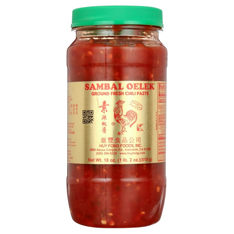 natural Huy Fong Sambal Oekel、8オンス瓶（24個パック） Huy Fong