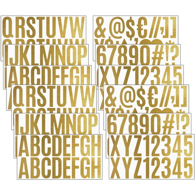 GOOHOCHY Calcomanías de letras de 12 piezas de letras calcomanías auto adhesivas para álbumes de recortes de bricolaje