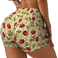 thumbnail image 2 of Naloa Cherries and Ladybirds Biker Shorts for Women Seamless Scrunch Short Women’s Yoga Shorts for Gym Running Sport Shorts - Medium, 2 of 9