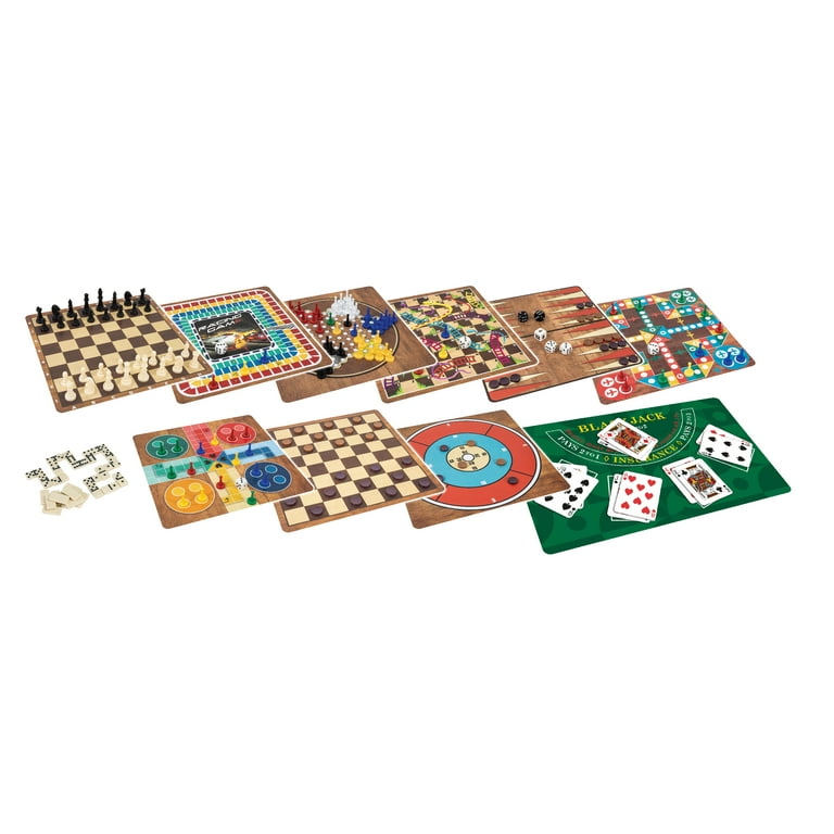 Classic Games - 365 Games For Kids 6+ w/ 10 Double Sided Playing Board 