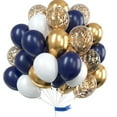 thumbnail image 1 of Nvzi Globos, 30 piezas de globos de confeti de 12 pulgadas y globos de látex morado y rosa metálico con cinta, baby shower, decoraciones para fiestas de bodas, R, 1 of 4