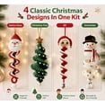 thumbnail image 4 of Crochet Christmas Spiral Ornaments DIY Kit,Beginner Friendly Christmas Spiral Tree Decor Craft Set with Soft Yarn, Snowflake Beads, Festive Holiday Gift for Adults, 4 of 8